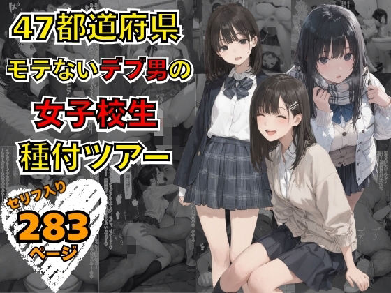 【フルRaw】47都道府県  デブ男の女子校生種付ツアー【d_736728】